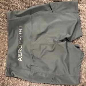 2 pairs Aeros sport women’s spandex Gray Shorts & black shorts never worn size M
